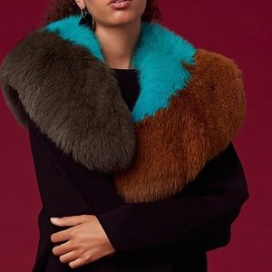 DVF Fox Fur Shawl